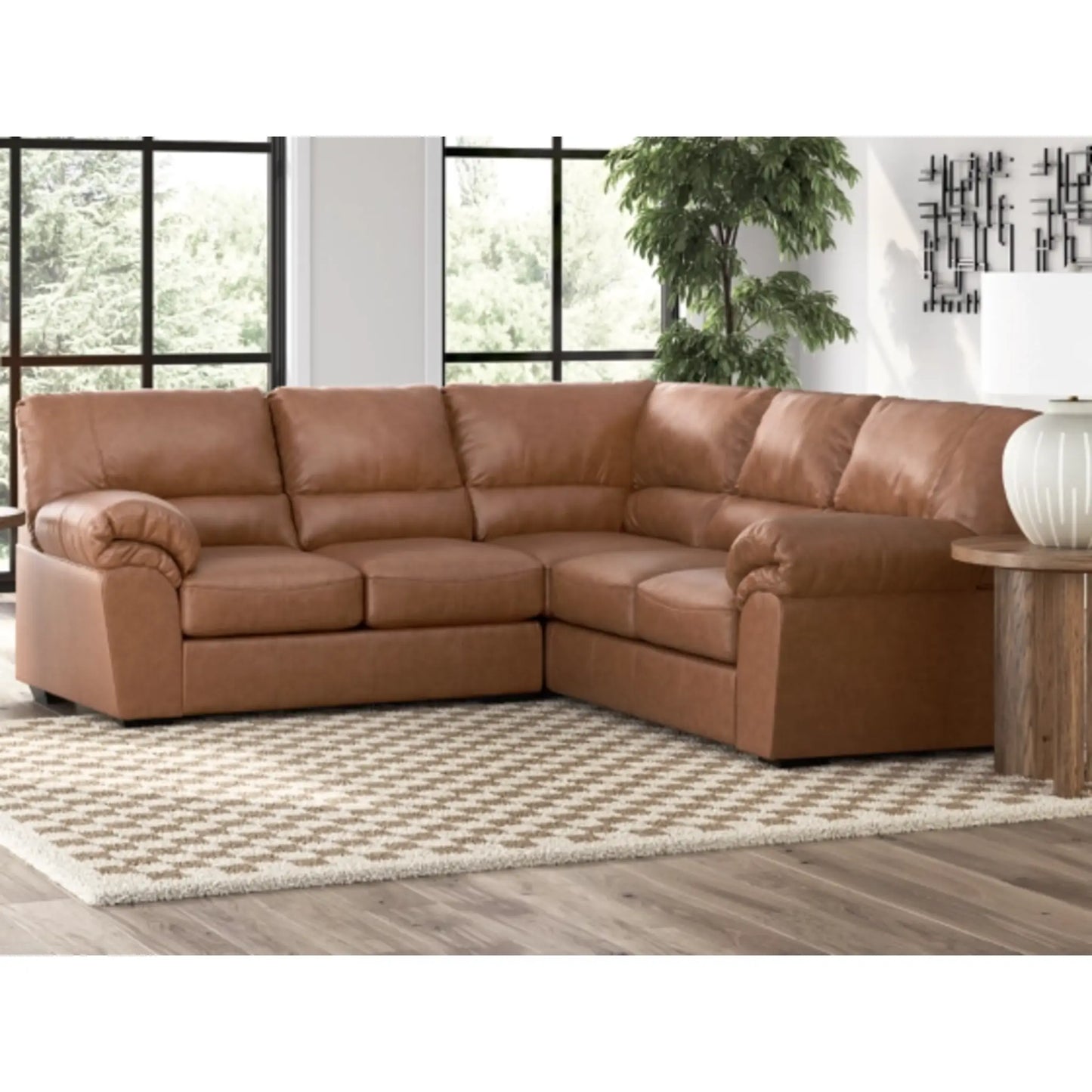 WillowBend 2-Piece Sectional - Caramel / Umber