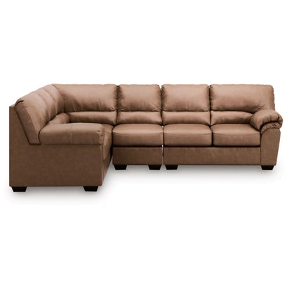 WillowBend 3-Piece Sectional - Caramel / Umber