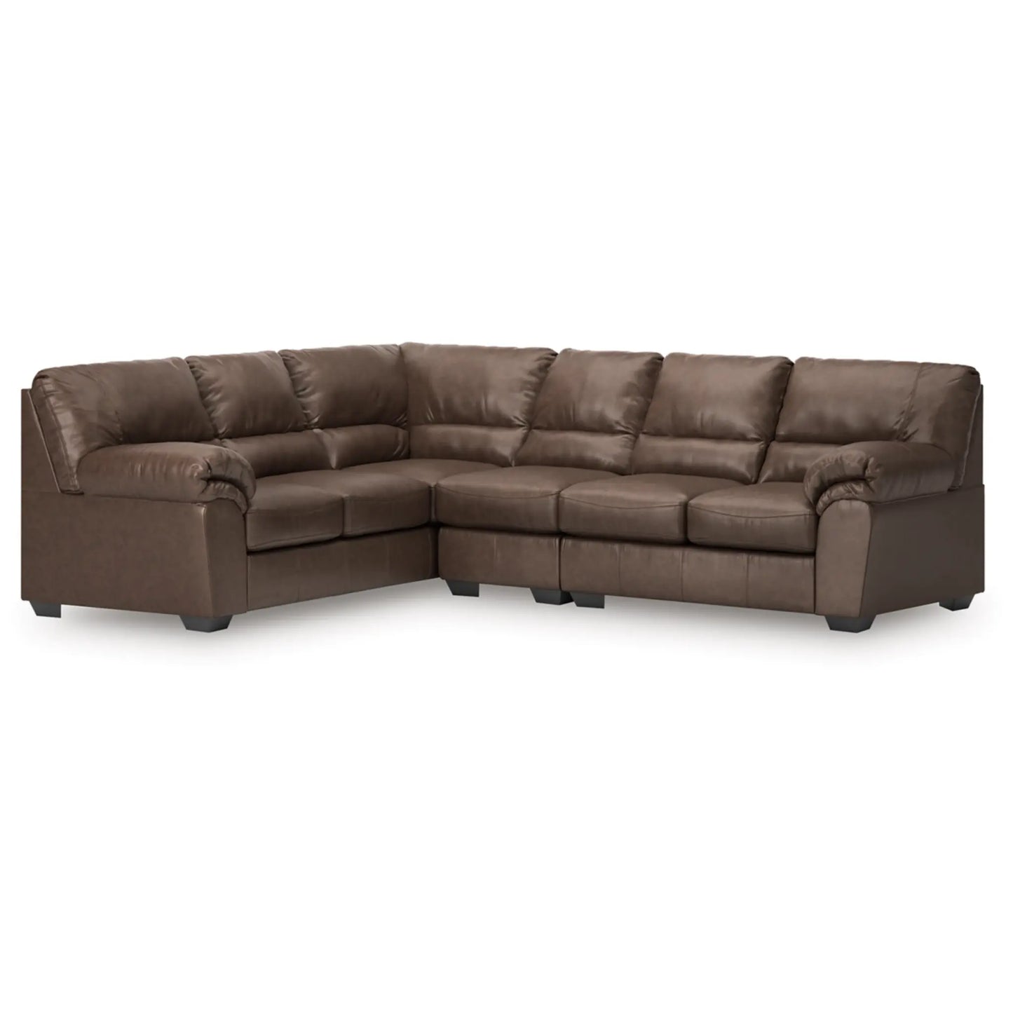 WillowBend 3-Piece Sectional - Caramel / Umber