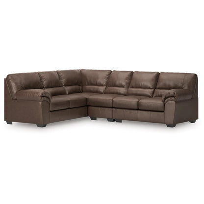 WillowBend 3-Piece Sectional - Caramel / Umber