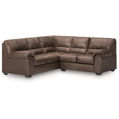 WillowBend 2-Piece Sectional - Caramel / Umber