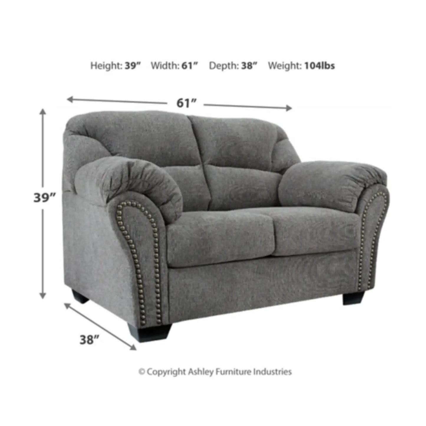 2pc Allmax Sofa Set by Ashley