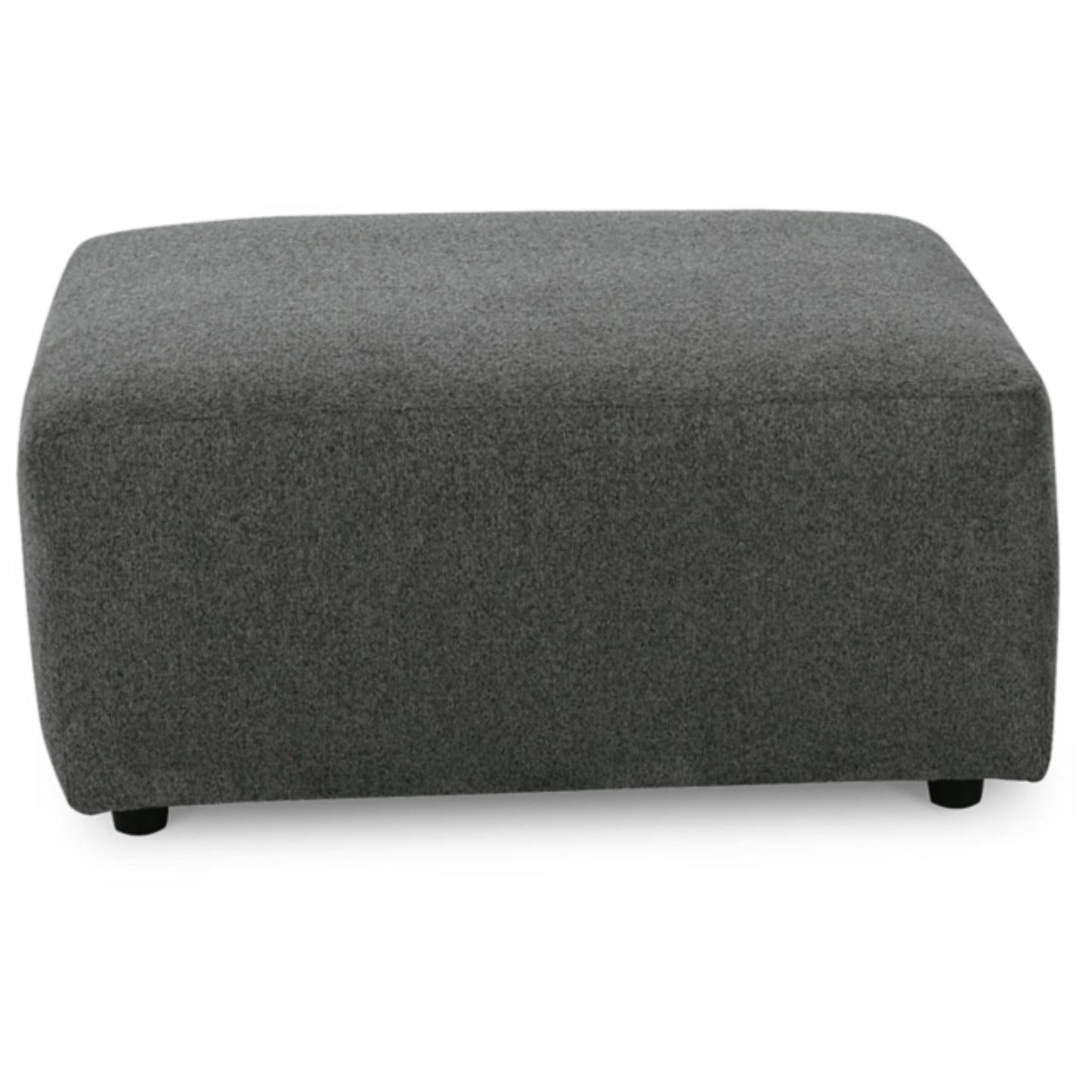 Edenfield Oversized Accent Ottoman - Charcoal / Linen