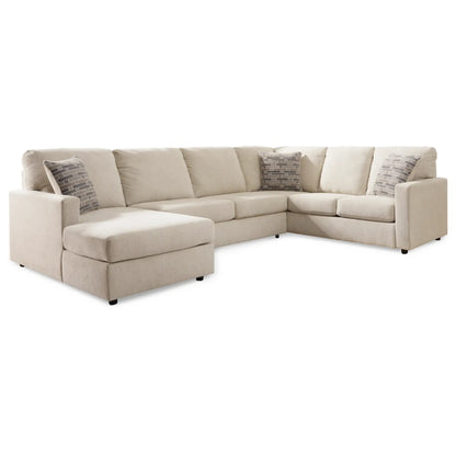 Edenfield 3-Piece Sectional By Ashley - Charcoal / Linen