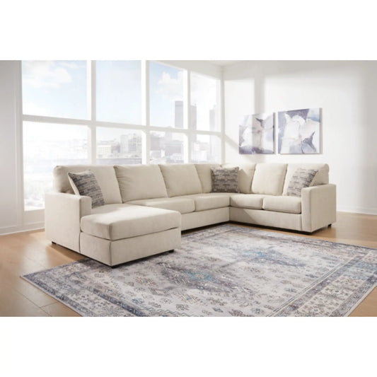 Edenfield- Linen 3-Piece Sectional By Ashley