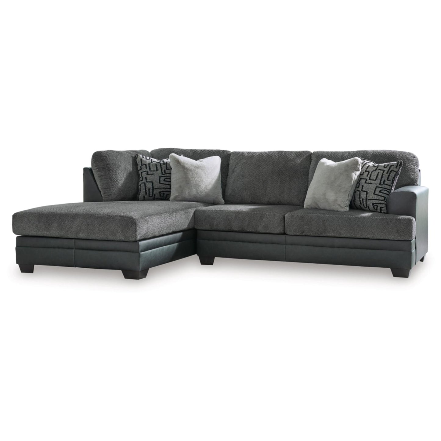 Brixley Pier Graphite 2-Piece Sectional By Ashley