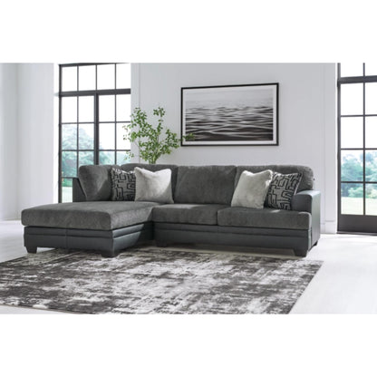 Brixley Pier Graphite 2-Piece Sectional By Ashley