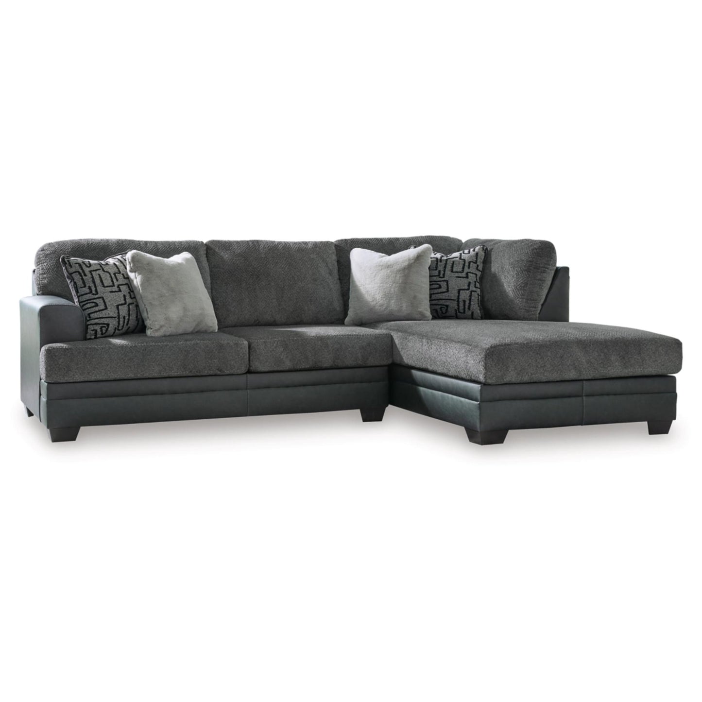 Brixley Pier Graphite 2-Piece Sectional By Ashley