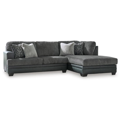 Brixley Pier Graphite 2-Piece Sectional By Ashley