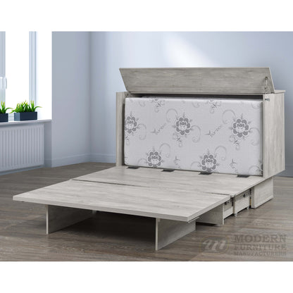 Queen Cabinet Bed With Mattress M 5050