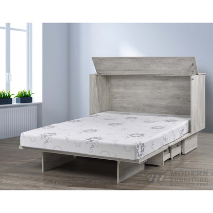 Queen Cabinet Bed With Mattress M 5050