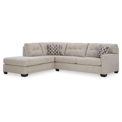 Mahoney 2-Piece Sectional By Ashley - Pebble / Chocolate