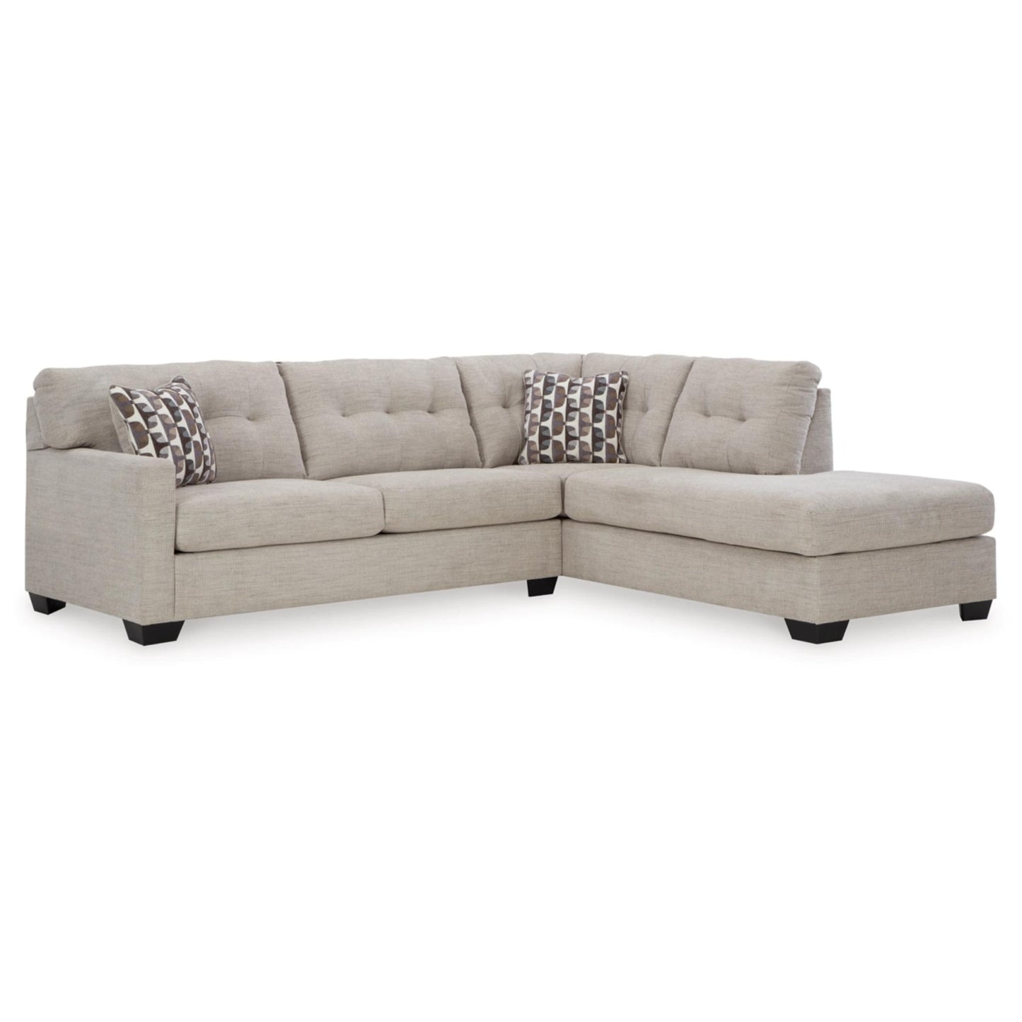 Mahoney 2-Piece Sectional By Ashley - Pebble