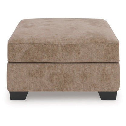 Olten Oversized Accent Ottoman - Graphite / Mocha