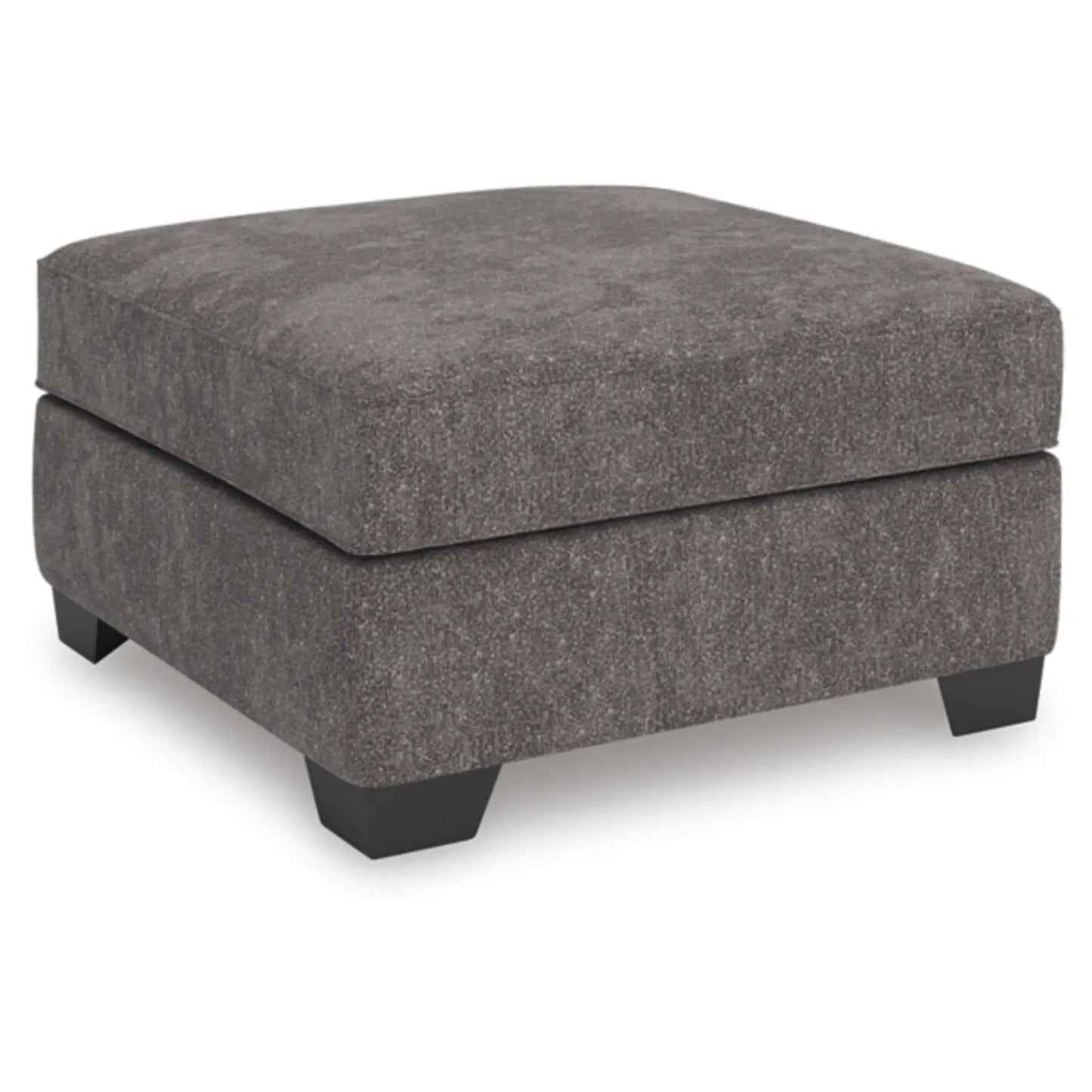 Olten Oversized Accent Ottoman - Graphite / Mocha
