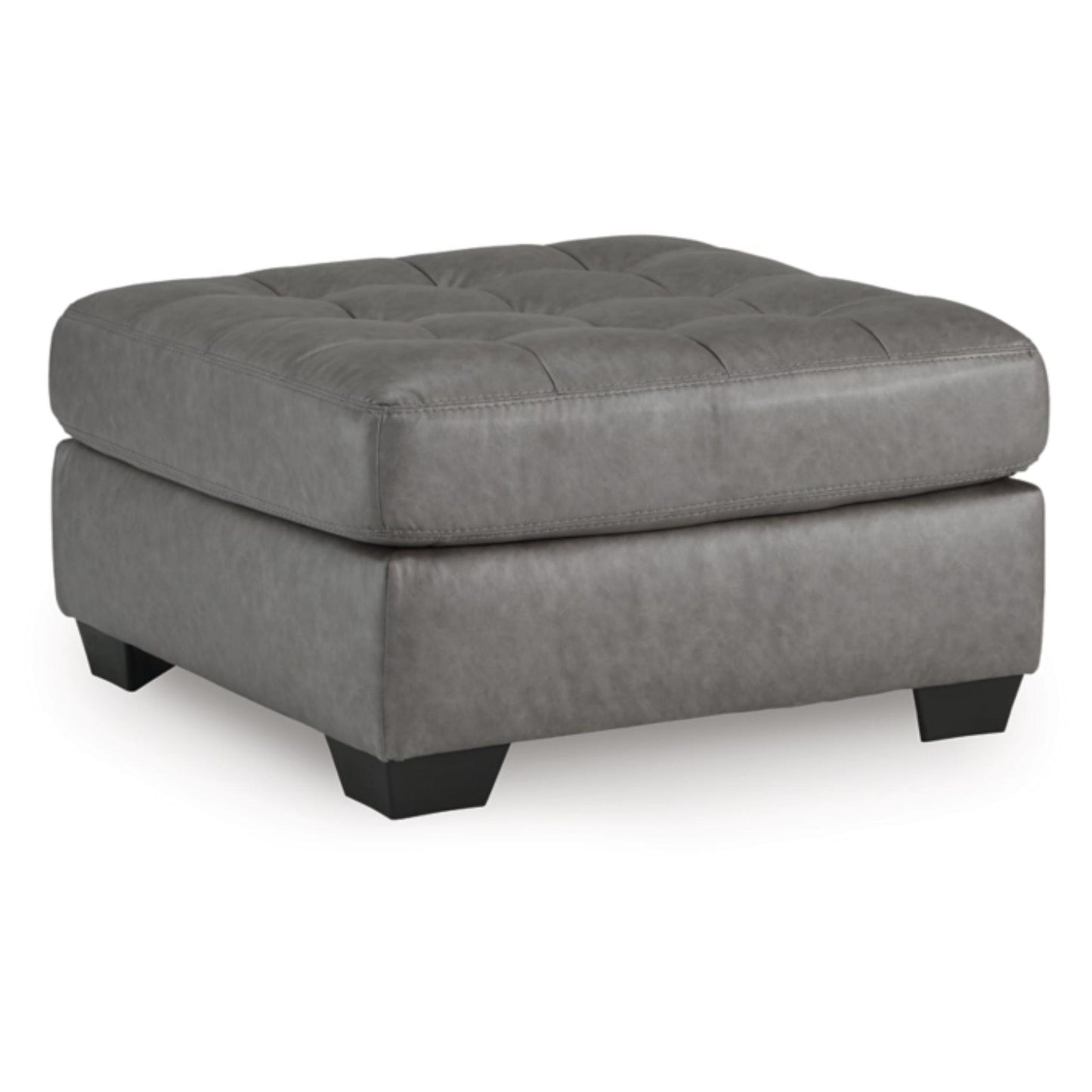 Clairette Court Oversized Accent Ottoman - Alloy