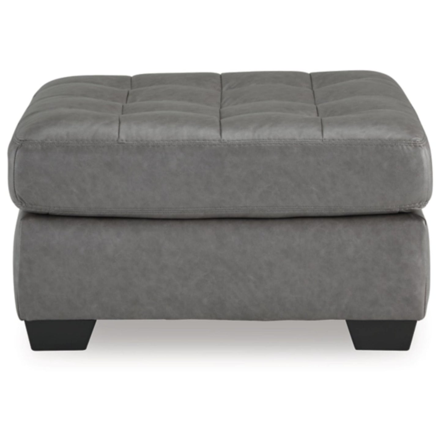 Clairette Court Oversized Accent Ottoman - Alloy