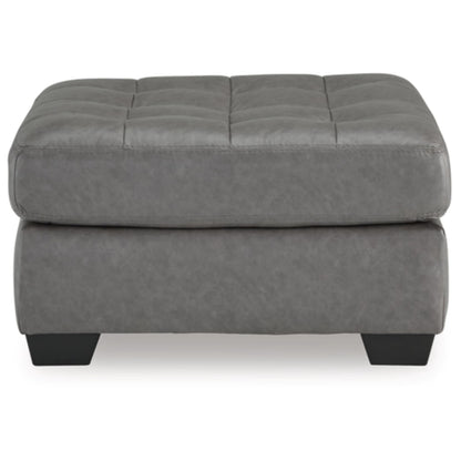 Clairette Court Oversized Accent Ottoman - Alloy