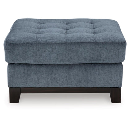 Maxon Place Oversized Accent Ottoman - Navy / Stone