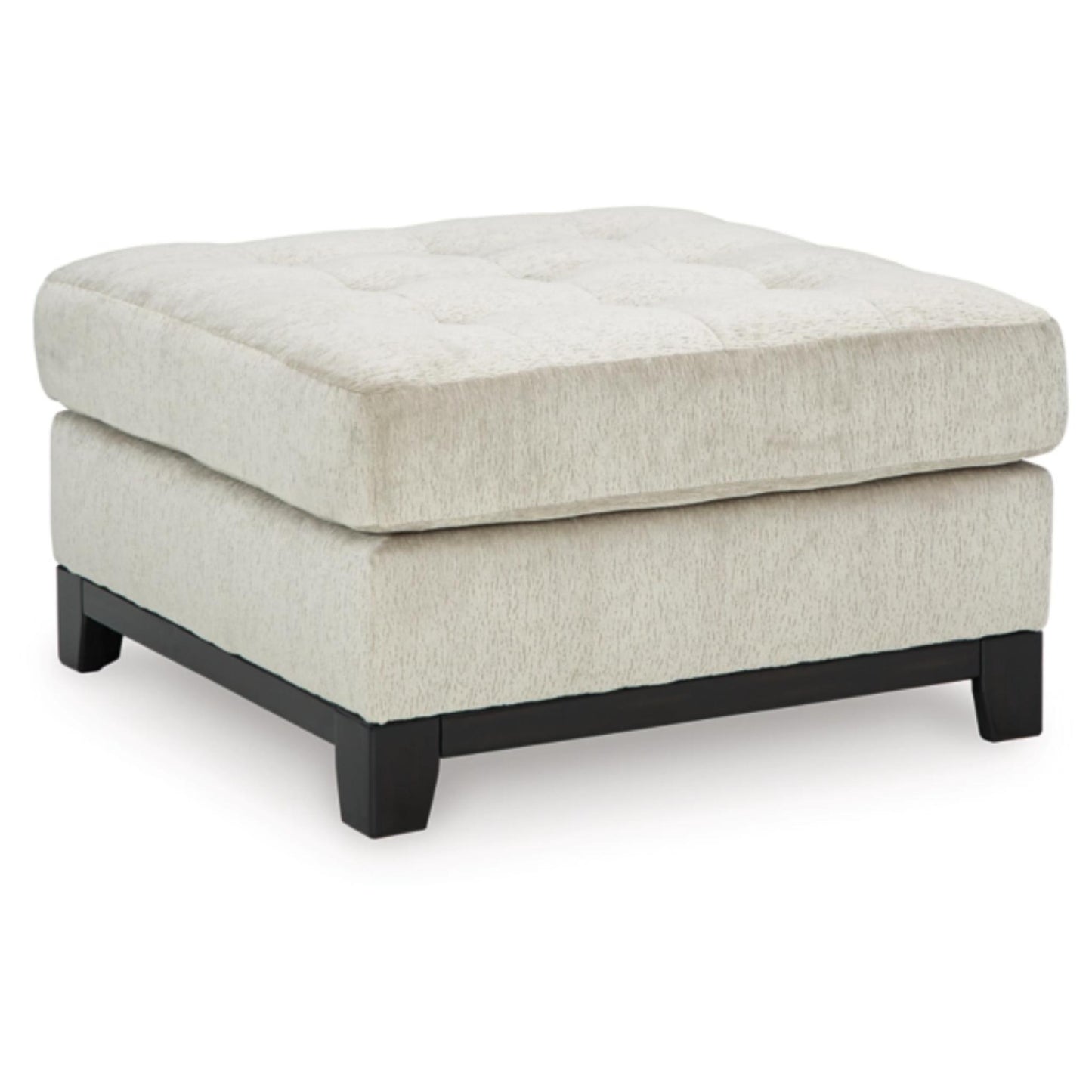 Maxon Place Oversized Accent Ottoman - Navy / Stone