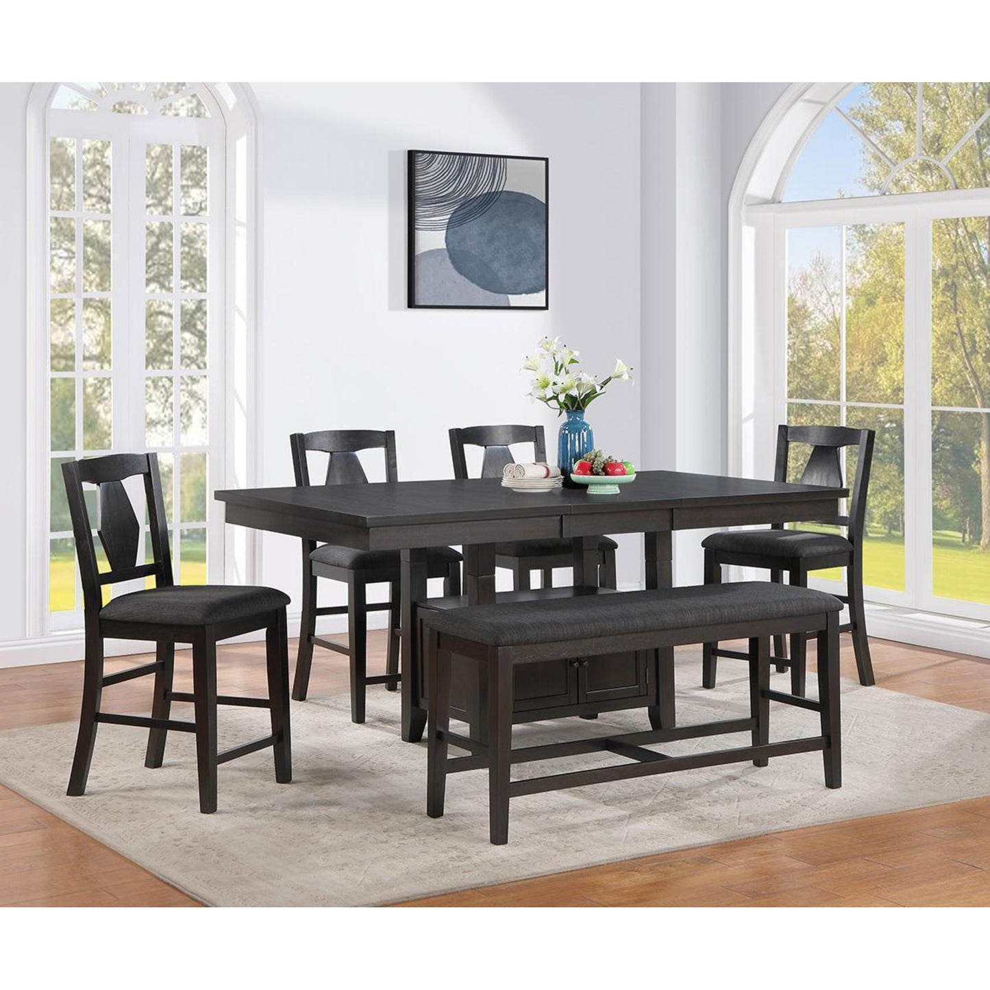 Violet 6pc Pub Dining Set -KW P4278