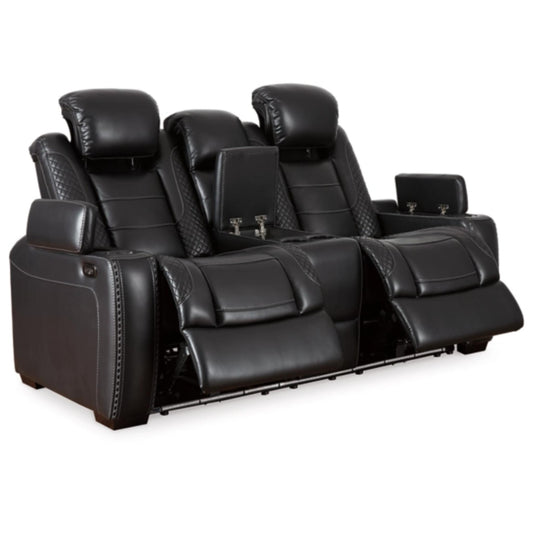 Party Time Power REC Loveseat/CON/ADJ HDRST - Midnight