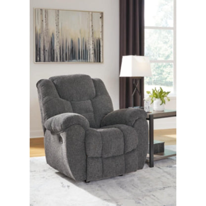 Foreside Manual Rocker Recliner - Charcoal