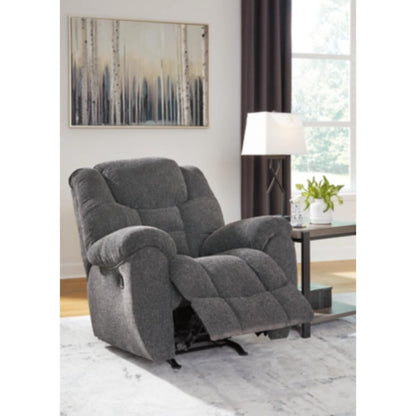 Foreside Manual Rocker Recliner - Charcoal