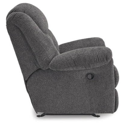 Foreside Manual Rocker Recliner - Charcoal