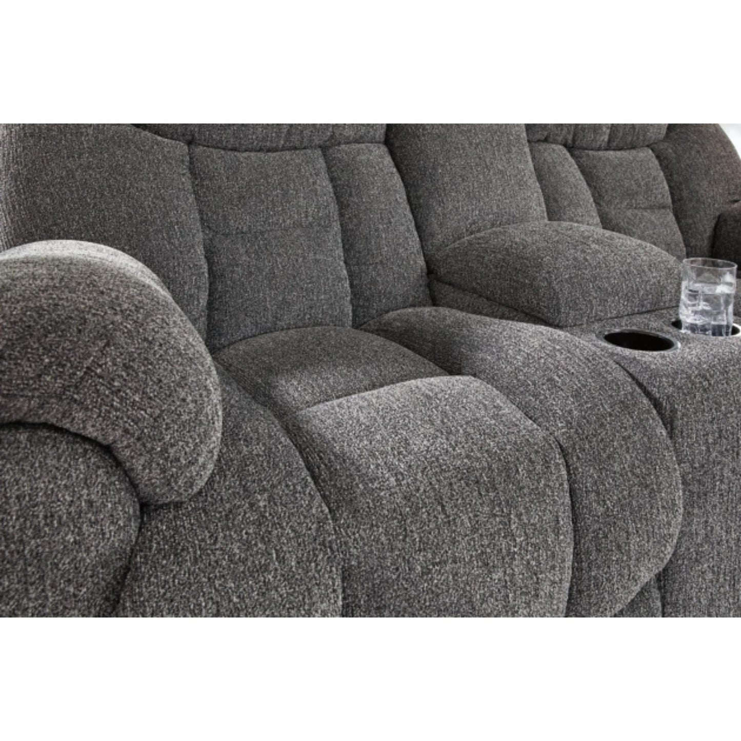 Foreside DBL Rec Loveseat w/Console