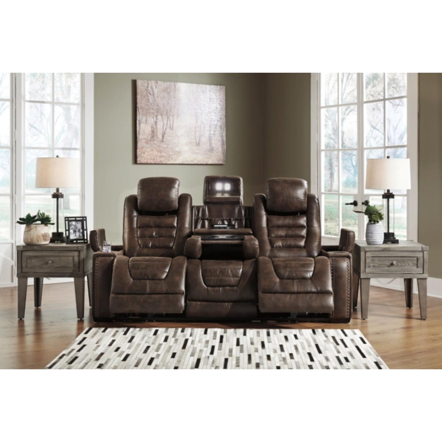 Game Zone PWR REC Sofa with ADJ Headrest