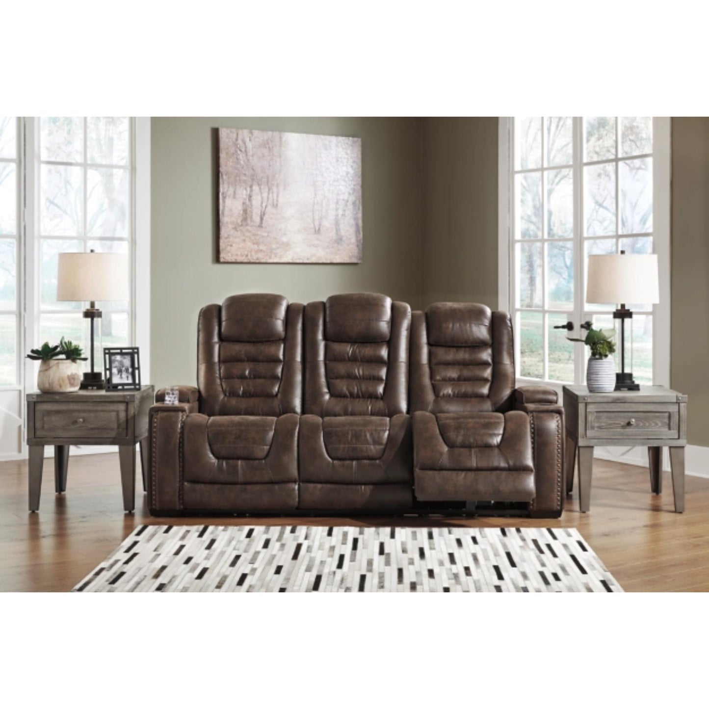 Game Zone PWR REC Sofa with ADJ Headrest