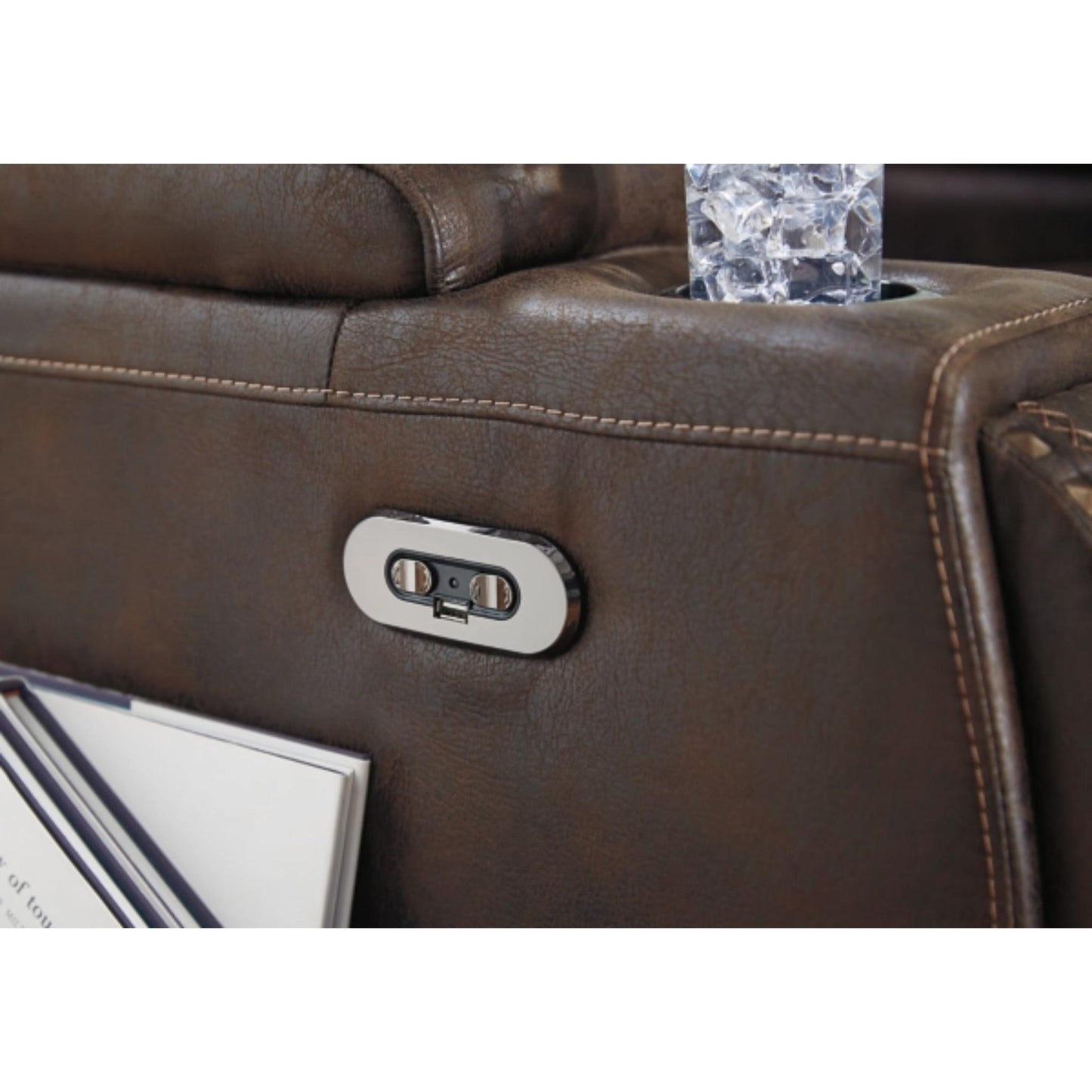 Game Zone PWR REC Sofa with ADJ Headrest