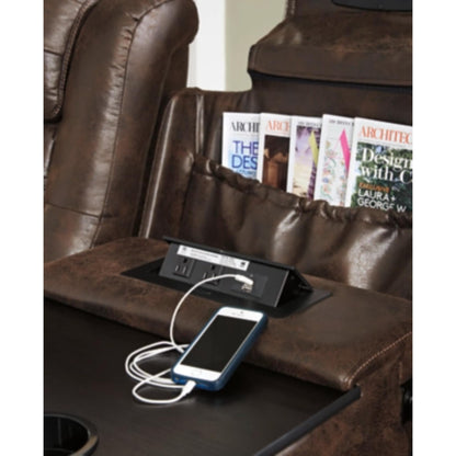 Game Zone PWR REC Sofa with ADJ Headrest