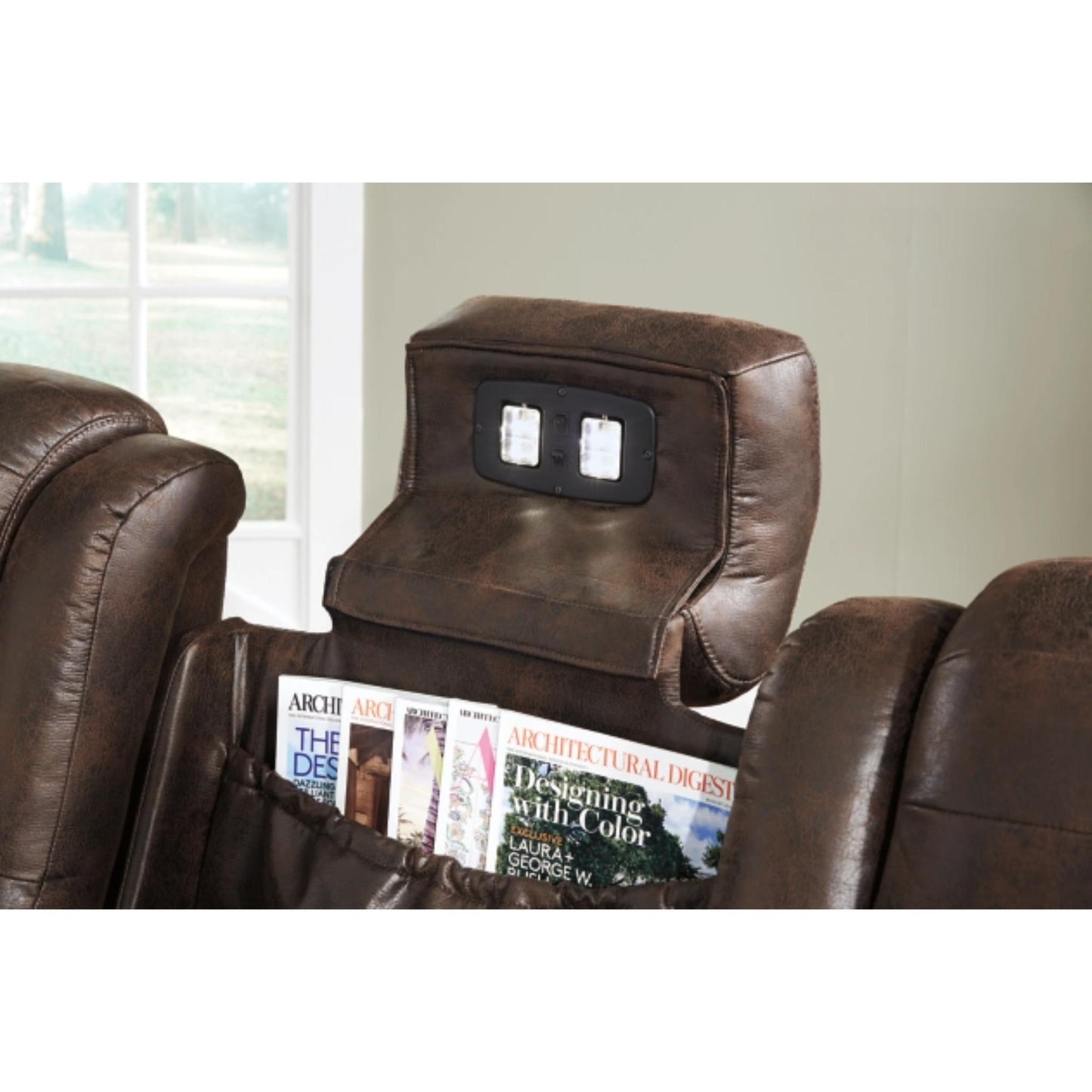 Game Zone PWR REC Sofa with ADJ Headrest