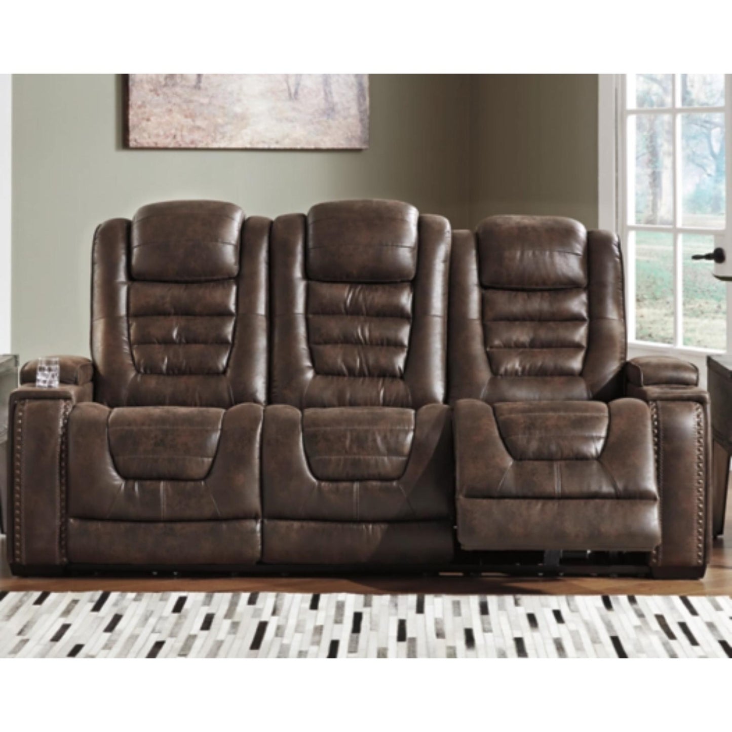 Game Zone PWR REC Sofa with ADJ Headrest