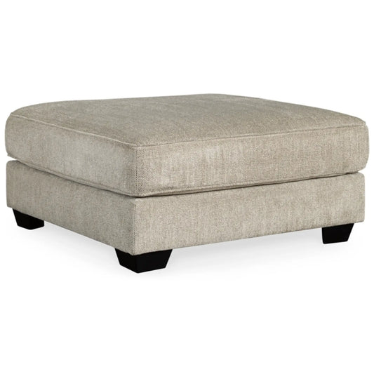 Ardsley Oversized Accent Ottoman - Pewter