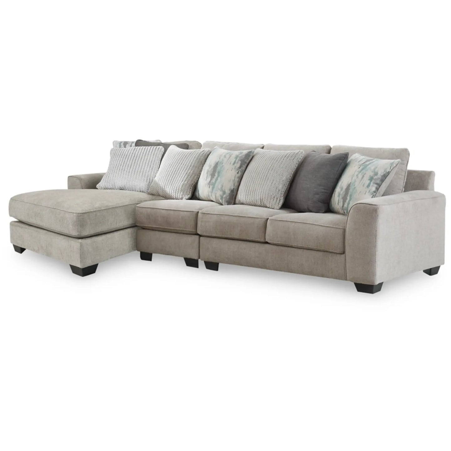 Ardsley 3-Piece Sectional with Chaise - Pewter