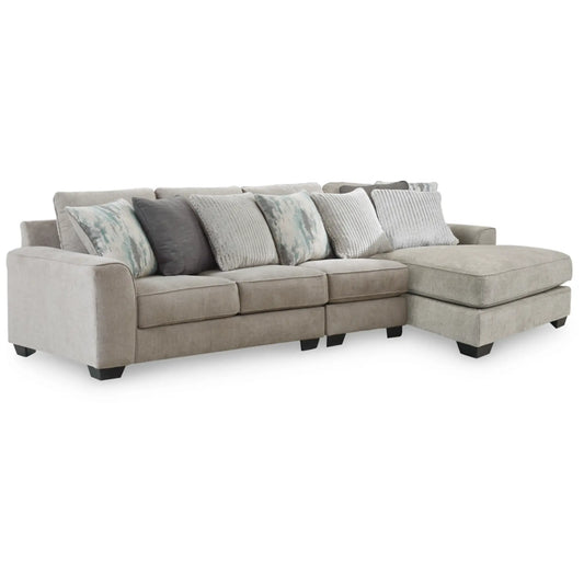 Ardsley 3-Piece Sectional with Chaise - Pewter