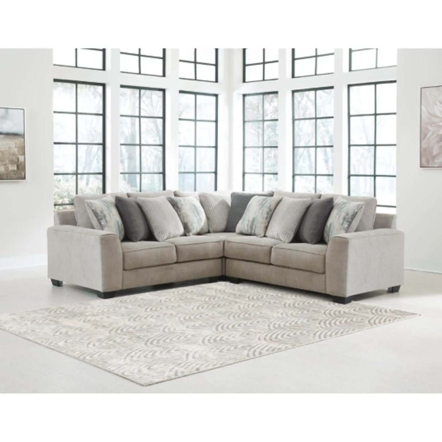 Ardsley 3-Piece Sectional - Pewter