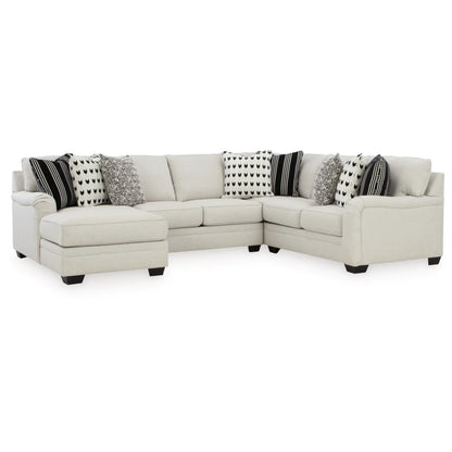 Huntsworth 4-Piece Sectional with Chaise - Dove Gray