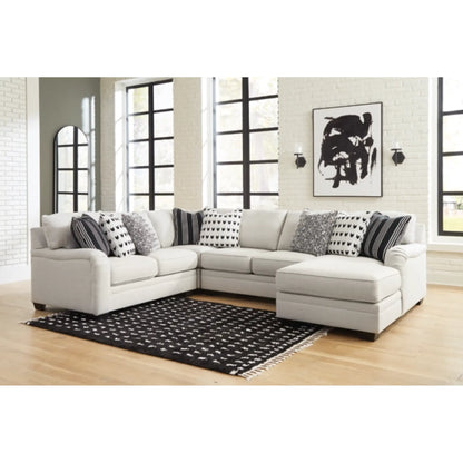 Huntsworth 4-Piece Sectional with Chaise - Dove Gray