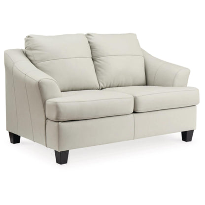 Genoa Loveseat - Coconut / Steel
