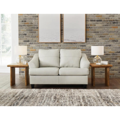 Genoa Loveseat - Coconut / Steel