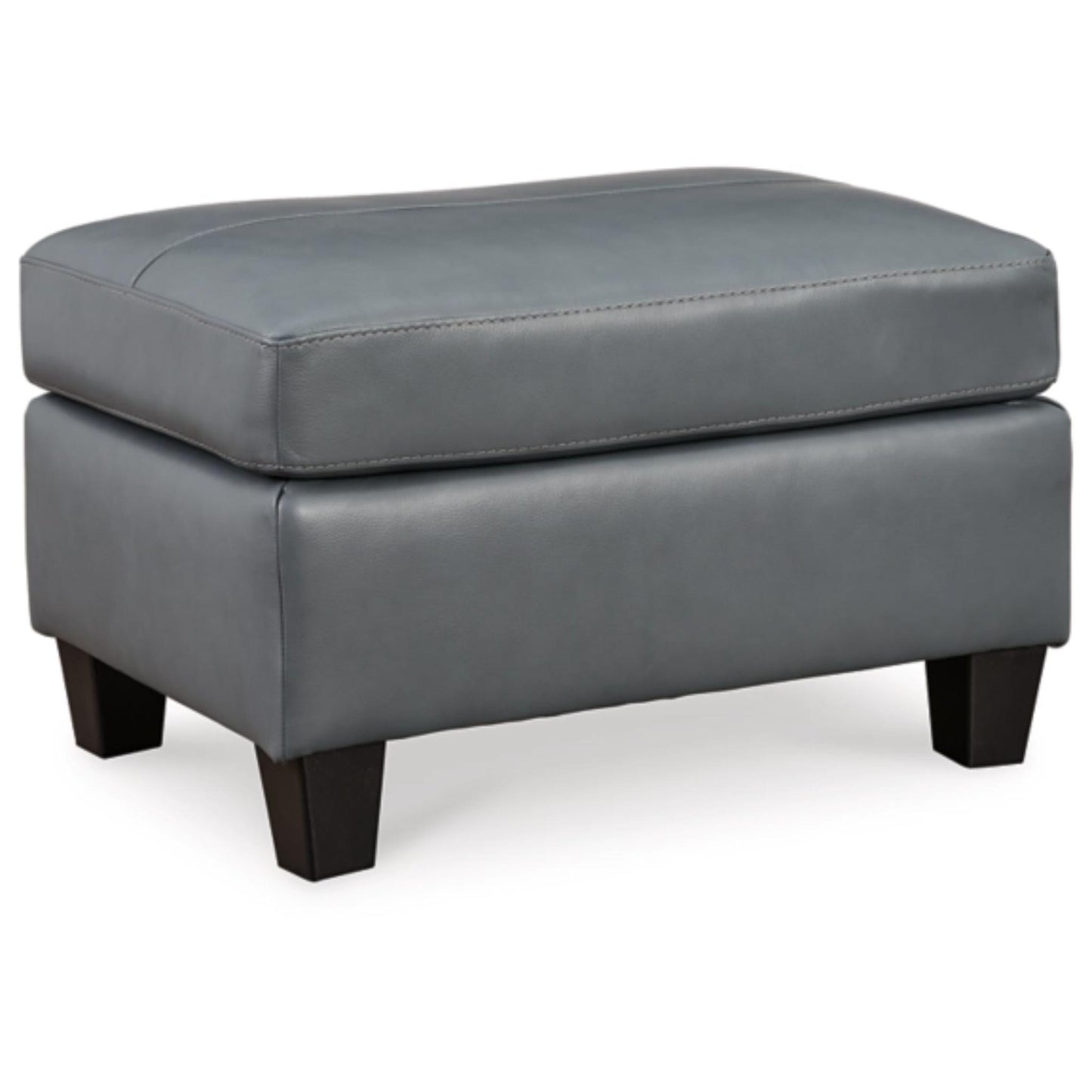Genoa Ottoman - Coconut / Steel
