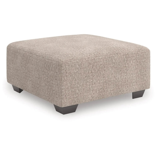 Seyler Lane Oversized Accent Ottoman - Greystone / Hemp