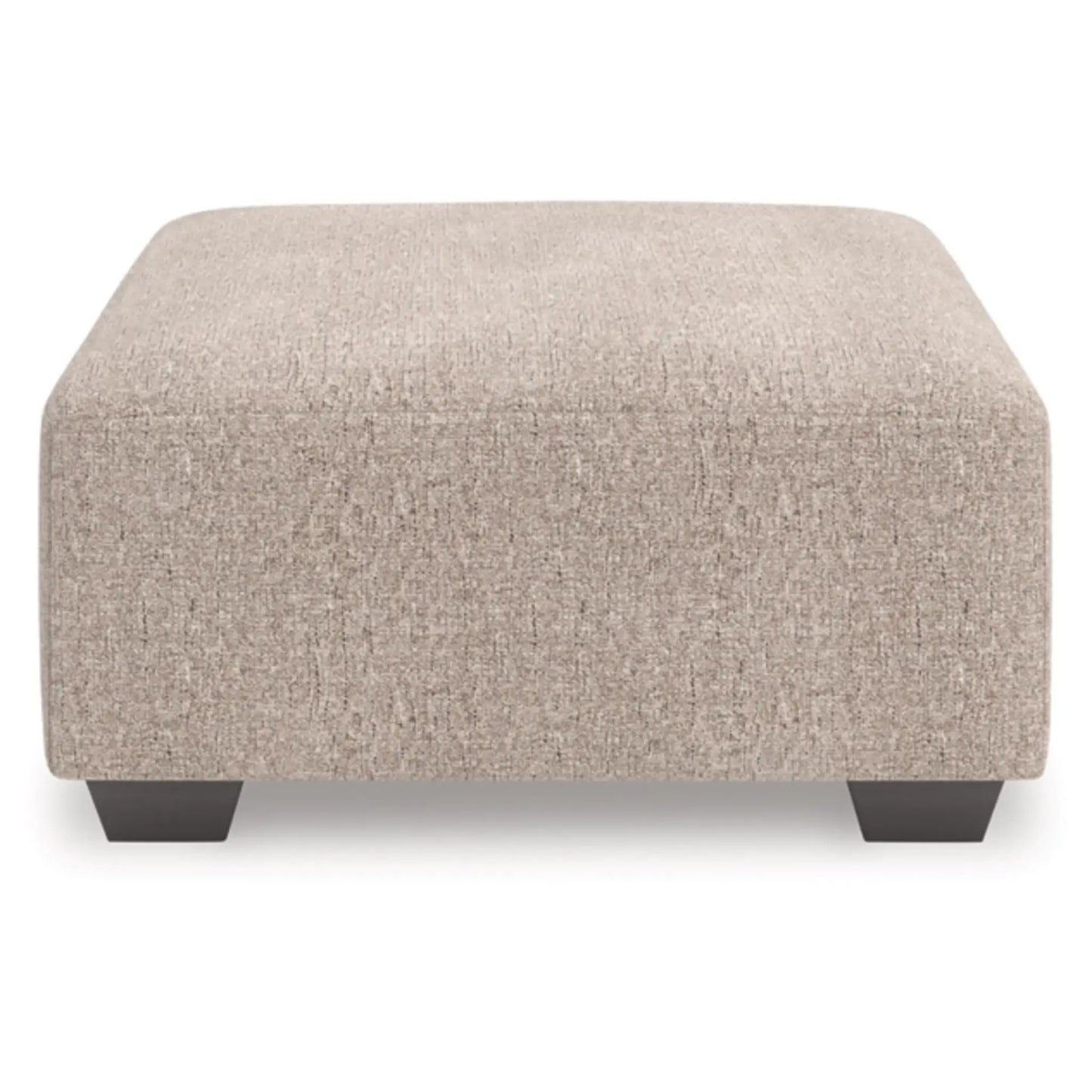 Seyler Lane Oversized Accent Ottoman - Greystone / Hemp