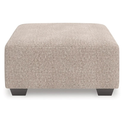 Seyler Lane Oversized Accent Ottoman - Greystone / Hemp
