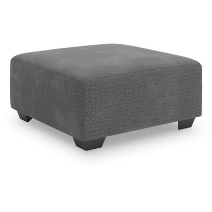 Seyler Lane Oversized Accent Ottoman - Greystone / Hemp