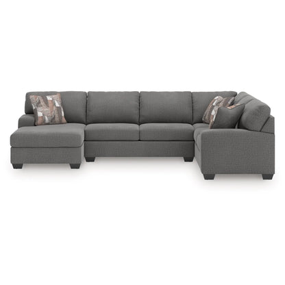 Newellen 3-Piece Sectional By Ashley - Hemp / Greystone